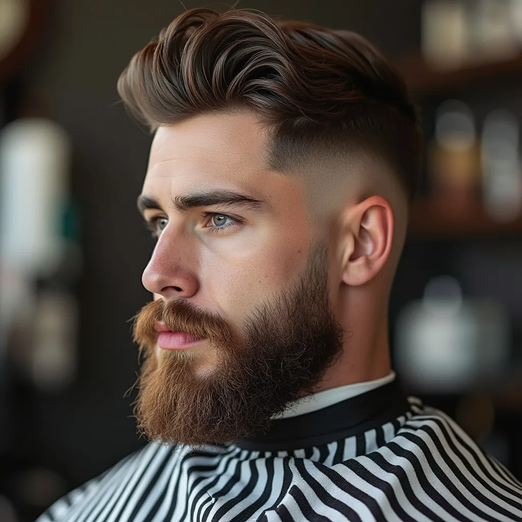Barba perfilada